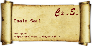 Csala Saul névjegykártya